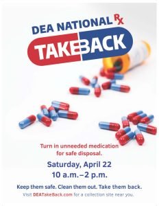 DEA Drug Take Back Poster