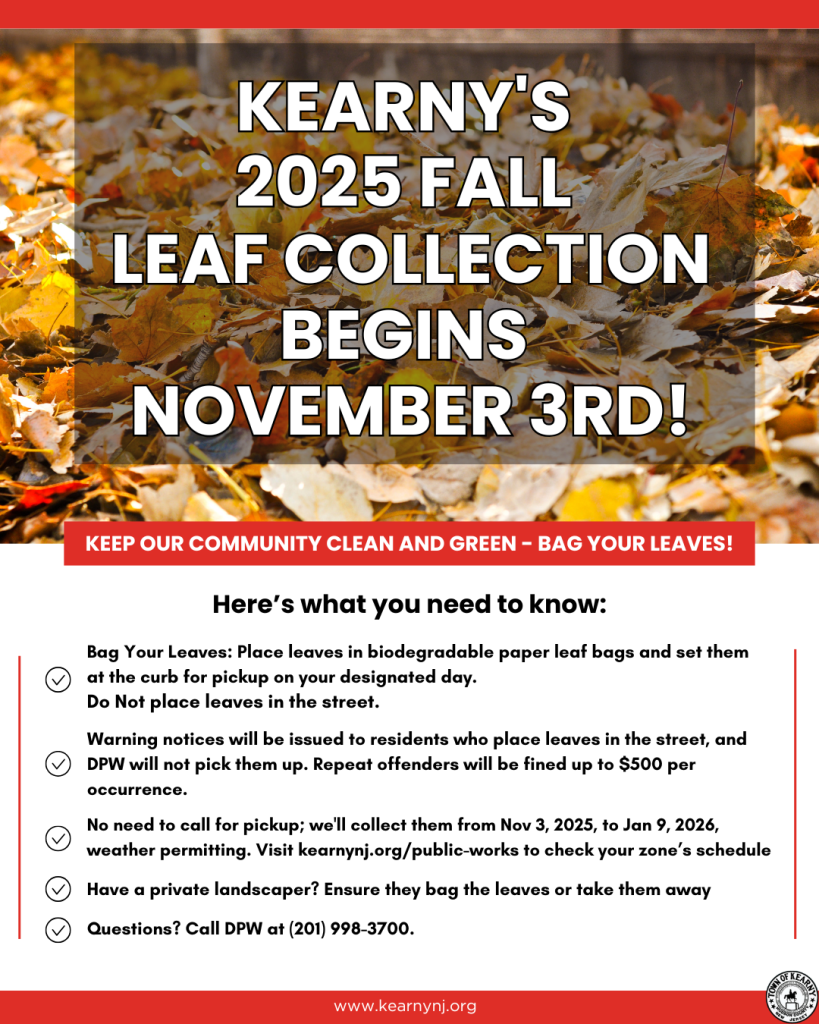 Leaf Collection Begins November 3rd